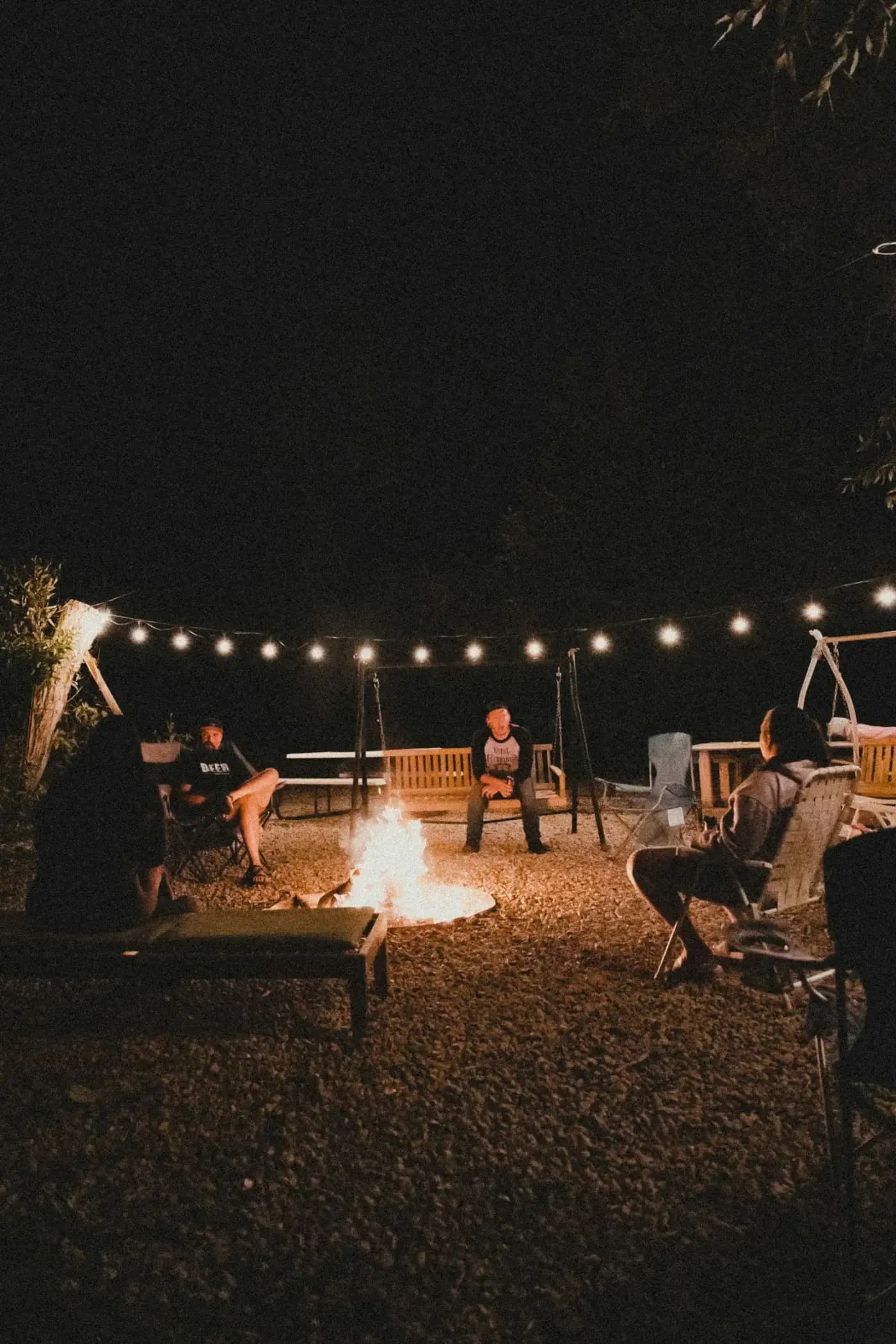 Soirée sous les guirlandes